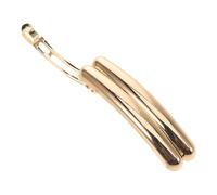 NUSITOU Pinza Cabello Metálica Curva Lateral Dorada, Clip para Cabello Fino Hecho a Mano, Accesorio de Moda Versátil para Uso Diario y Ocasiones Obsequios, Tamaño Mediano