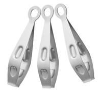 NUSITOU Pinzas para Alimentos de Acero Inoxidable 3 Piezas, Alicates para Espinas de Pescado y Pelo de Cerdo, Pinzas Planas Prácticas para Cocina y Preparación de Marisco