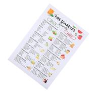 NUSITOU Práctica sobre Glucémico para Impacto en de Alimentos Consejos Cartel Plan Alimenticio Guía Lienzo 65.5x45.5cm Prediabetes para Cocina y Preparación Diaria