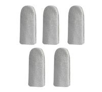 NUSITOU Protectores de Dedos para Coser 5 Unidades, Dedales de Piel de Vaca de Dos Capas, Mangas de Seguridad para Yemas, Ideales para Manualidades y Fieltro de Aguja