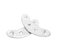NUSITOU Protectores de talón y suelas metálicos autoadhesivos, acero inoxidable plata, 2 unidades para largas jornadas y reparación de botas de hombre