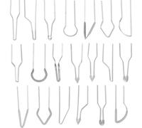 NUSITOU Punta de Pirograbador de Madera Metálica de Alta Resistencia, Juego de 1 Set Diferentes Formas, Herramienta para Quemar Madera y Accesorios para Carpintería