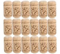 NUSITOU Tapones de Corcho Natural Madera Beige de Uvas 20 Sellado Hermético para Botellas de Vino y Cerveza Adecuado para Manualidades y