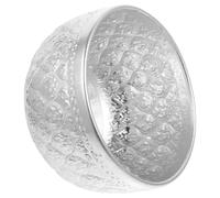NUSITOU Tazón de Metal Repujado de Aleación 14 Cm Diámetro X 8 Cm Alto, Cuenco Artesanal para Mezclar y Servir Ensaladas, Vajilla Multiusos para Hogar, Restaurantes y Catering