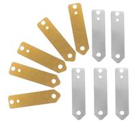 NUSITOU Tiras de Ánodo de Cobre y Zinc para Experimentos de Batería de Fruta, 10 Unidades (5 Láminas de Cobre 5 de Zinc) Material de Electrodo para Enseñanza Científica y Práctica