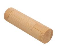 NUSITOU Tubo de Lápiz Labial Vacío de Bambú Natural 5 G, Envase Recargable para Bálsamo Labial y Cera, Accesorio Ecológico para Almacenaje de Maquillaje y Cosméticos Caseros