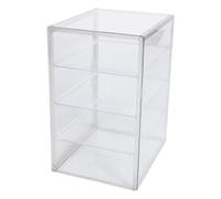 NUSITOU Vitrina de Pan Acrílica de 4 Niveles con Estantes Ajustables y Puerta Magnética para Encimera de Cocina, Adecuado para Exhibir y Almacenar Productos de Panadería