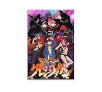 NUSLNG Póster de anime Tengen Toppa Gurren Lagann de arte vintage para decoración de habitación, póster de lienzo para dormitorio, 30 x 45 cm, estilo sin marco