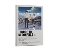 NUSLNG Póster decorativo de anime Terror in Resonance, lienzo decorativo para pared, decoración moderna para dormitorio, 20 x 30 cm, estilo marco