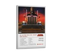 NUSLNG Póster decorativo de Bad Bunny Album El Último Tour Del Mundo, póster decorativo en lienzo para decoración de pared, decoración moderna para dormitorio, 20 x 30 cm, estilo marco