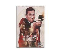 NUSLNG Póster decorativo de medianoche con nivel de amenaza de película, póster decorativo en lienzo para decoración de pared, decoración moderna de dormitorio familiar, 20 x 30 cm, estilo sin marco