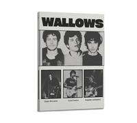 NUSLNG Póster decorativo de Wallows en lienzo para decoración de pared, decoración moderna de dormitorio, 40 x 60 cm, estilo marco