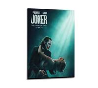 NUSLNG Póster decorativo en lienzo de Folie À Deux con diseño de Joker de la película, decoración moderna para dormitorio, 30 x 45 cm, estilo marco