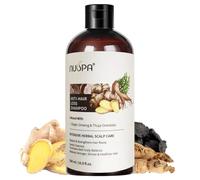 NUSPA Champú Anticaída 100% Natural con Jengibre, Ginseng y Polygonum Multiflorum, Estimula el Crecimiento y Fortalece la Raíz, Tratamiento Capilar Revitalizante para Hombre y Mujer, 500 ml