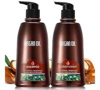 NUSPA NUSPA Champú y acondicionador marroquí de aceite de argán sin sulfato orgánico natural, tratamiento de color seguro, protección UV, humedad intensa para aprox. 2 piezas
