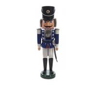 Nussknacker Husar Azul-Blanco 19x60x15 cm Nuevo Figura De Madera Navidad