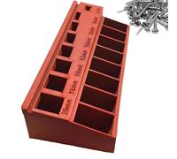 Nut And Bolt Organizer, Tool Compartment Tray, 6.93x2.87x1.26 inches Portable Screw Sorter, Workshop Sorting Tray, Precise Storage Case for Garage Workshop Toolbox Cabinet