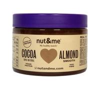 nut&me Crema de Almendra y Cacao 250 g | 55% Almendra | Fuente de Proteína y Fibra | Sin Azúcar Añadido, Gluten ni Lactosa | Cremosa y Dulce ideal para Repostería