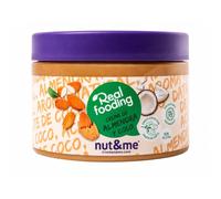 nut&me Crema de almendras y coco Realfooding 250 g | Hecha con almendra y coco, Sin azúcar añadido, gluten ni lactosa