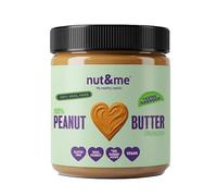 nut&me Crema de Cacahuete Crunchy 1kg | 100% Cacahuetes tostados sin azúcar | Peanut Butter | Mantequilla de cacahuete vegana sin gluten, lactosa ni aceite de palma | Fuente de Proteina
