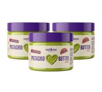 nut&me Crema de Pistacho Cremosa 750 gr - Sin gluten, aceite de palma ni conservantes - Crema para Untar, Sabor Dulce, Ideal para rellenos y con pan, Helado y chocolate Dubai - 3x250gr
