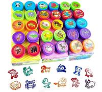 Nutabevr 30 Piezas 5 Colores Disponibles Animals Stamps Conjunto Sellos,Sellos infantiles colores,para Jugar sobre Papel Juguetes Artesanales, Fiesta Infantil Premios Escolares Regalo de Cumpleaños