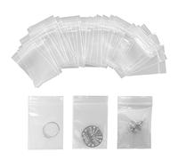 Nutabevr 400 pcs Bolsas de Plástico Transparentes Resellables, Con Cierre Zip, Bolsa Reutilizable con Autocierre, Aplican a Chuches, Bombones, Accesorios etc