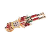 Nutcracker Clothes Hat Wedding Dress Lady Brooches and Pins Women for Hats Party Brooch Prop Cardigan Clip Collar Pin Red Alloy