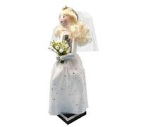 Nutcracker Figurine - Painted Wood Romantic Decoration, Wedding Nutcracker Statue | Decorative Wooden Ñutcracker Ornament, Romantic Shelf Display | for Bedroom Office Desk Bookshelf Mantelpiece Stud