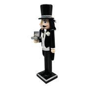 Nutcracker Figurine - Painted Wood Romantic Decoration, Wedding Nutcracker Statue | Decorative Wooden Ñutcracker Ornament, Romantic Shelf Display | for Bedroom Office Desk Bookshelf Mantelpiece Stud