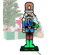 Nutcracker - Lámpara de efecto visual 3D para amigos y mujeres, adultos y niños, sala de estar, Fireplace Entryway Tree