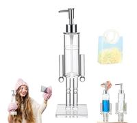 Nutcracker Soap Dispenser, Acrylic Nutcracker Soap Dispenser, for Holiday Bathroom & Home Kitchen Accessories Decor Gifts (1pcs)