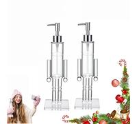 Nutcracker Soap Dispenser, Christmas Nutcracker Soap Liquid Bottle, Nutcrackers Washing Up Liquid Dispensers, Refillable Christmas Lotion Container Christmas Bathroom Kitchen Decor (2)