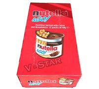 Nutella Ferrero & Go! - Crema de avellana con cacao y palitos de pan (48 g, 12 unidades)