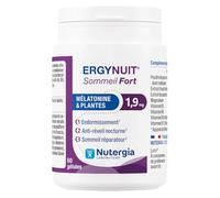 Nutergia VECTIDORM Melatonina 1,9 mg - 60 cápsulas - Suplemento para Sueño Reparador, Conciliar el Sueño Más Rápido y Reducir Despertares Nocturnos - Con Melatonina, Plantas, Magnesio y Vitaminas B -