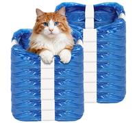 NUTKIT 12 Pieza Recambios Cubos de Pañales, Bolsas de Repuesto para Arena para Gatos, para el Cambio Higiénico de La Arena para Gatos, para Cubo de Pañales, Bolsas de Recambio para Arena de Gato, Azul
