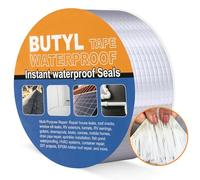 NUTKIT Cinta de Butilo Impermeable 5Mx5cm,Cinta Impermeable Autoadhesiva,Cinta Selladora de Gran Durabilidad, para Fugas de Techo, Reparación de Grietas, Ruptura de Tuberías
