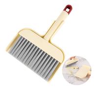 NUTKIT Juego de Recogedor De Escoba Pequeña, Material de PP, Set Portátil Cepillos Barrer de Migas, Escoba de Escritorio Que Ahorra Espacio, para Oficina, Hogar, Mesa, Cajón, Teclado
