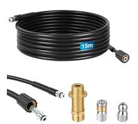 NUTKIT Manguera Limpieza Tuberías 15M 180 Bar,Kit Limpiezas de Tubería