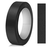 NUTKIT Melamine Edge Tape Self-Adhesive, Kitchen Worktop Furniture Edging Strip, Secure Hold Without Ironing, Masking & Packaging Tape for Edges Banding/Shelves/Wooden Panels(18mm x 5m, Black)