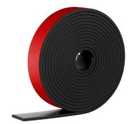 NUTKIT Tira de Goma Flexible Rollo de Caucho 3m×25mm×3mm, Plancha Goma Adhesivo,Gomas de Neopreno Plancha,para Sellos de Bricolaje,Protección de Revestimientos de Pisos,Antivibración,Antideslizante
