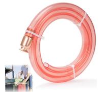 Nutmanel 1.8M Bomba de Sifón Manguera de Sifón de Combustible Hose Pump para Acuario, Transferencia de Agua, Mezclador Gas, Gasolina, Diésel,Naranja