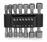 Nutmanel Llave de Vaso,Llave de Impacto Magnética,Juego de Tuerca de Tuerca Magnético,14 Piezas Hexagonal Juego de adaptadores para taladros eléctricos Used to Electric Screwdriver Handle Tools