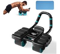 Nutmanel Rodillo Abdominal de Rebote Automático, Rueda Abdominale con Soporte de Codo y Rebote Automático, Rueda Abdominal AB Roller 2 en 1, AB Roller para Entrenamiento en Gimnasio en Casa