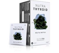 Nutra Tea NUTRATHYROID, Té de ortiga para la regulación de la actividad tiroidea, té de ginseng para la regulación hormonal natural, 60 bolsas de té reutilizables, té de hierbas con bálsamo de limón