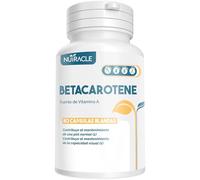 Nutracle Betacaroteno perlas de 438 mg | Suplemento para Bronceado Intenso | Apoyo para la Vista Alta Concentración de Pro Vitamina A (80 perlas, 1 Envase).