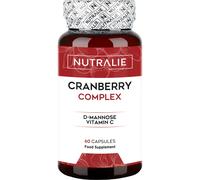 Nutralie Arándano Rojo Americano con Vitamina C y D-Manosa Cistitis 60 Cápsulas