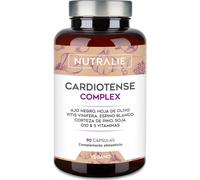 Ajo Negro Cardiotense Complex 11250mg - Espino + Olivo + Q10 Tensión Arterial Circulación Colesterol - Extracto Ajo Negro 15:1 S-Alilcisteina Espino Blanco Vitaminas B - 90 Cápsulas Nutralie
