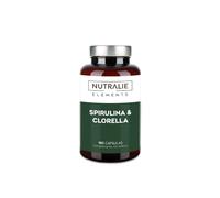 Nutralie Espirulina & Chlorella 1800 mg aumenta Energía y Fuerza 180 cápsulas