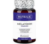 Nutralie Melatonina Complex Pasiflora + Raíz Valeriana + B6 60 caps